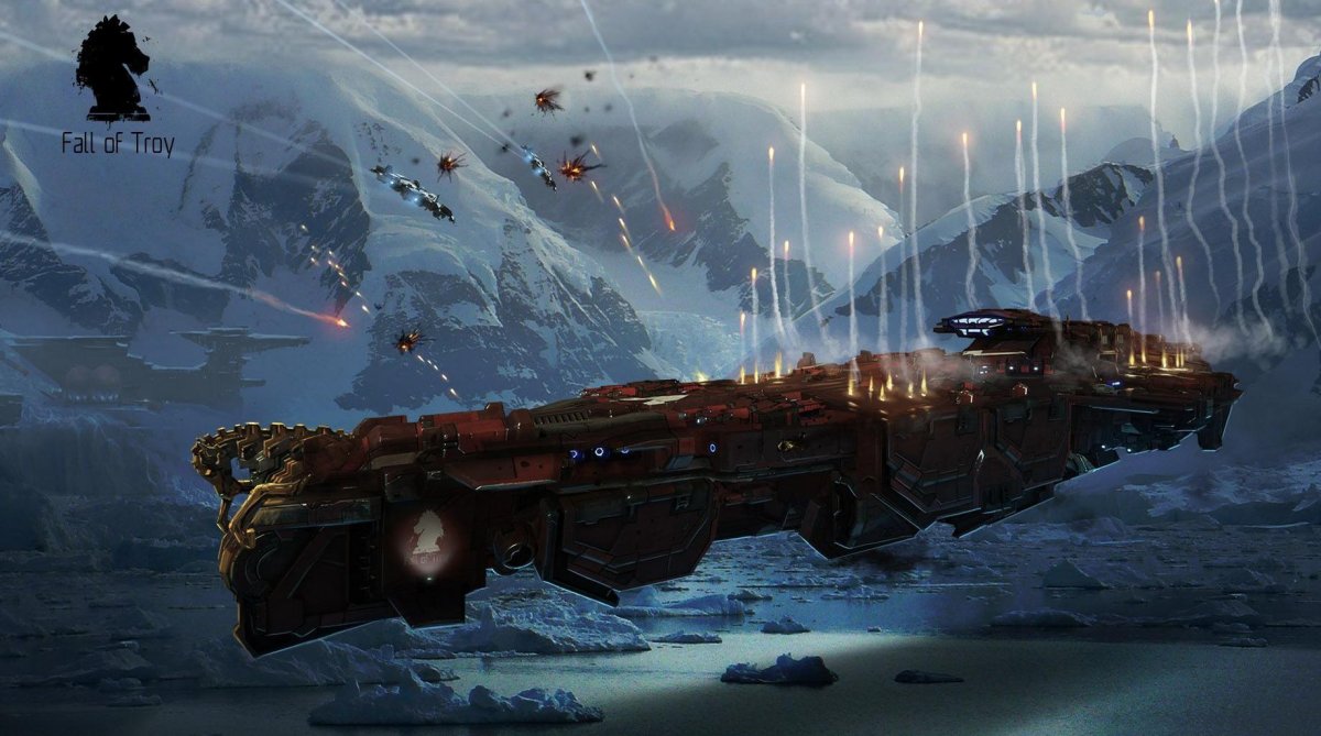 Космический корабль дредноут арт