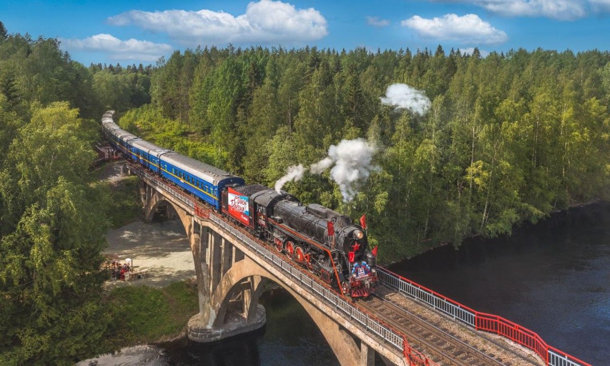 Паровоз Сортавала Рускеала