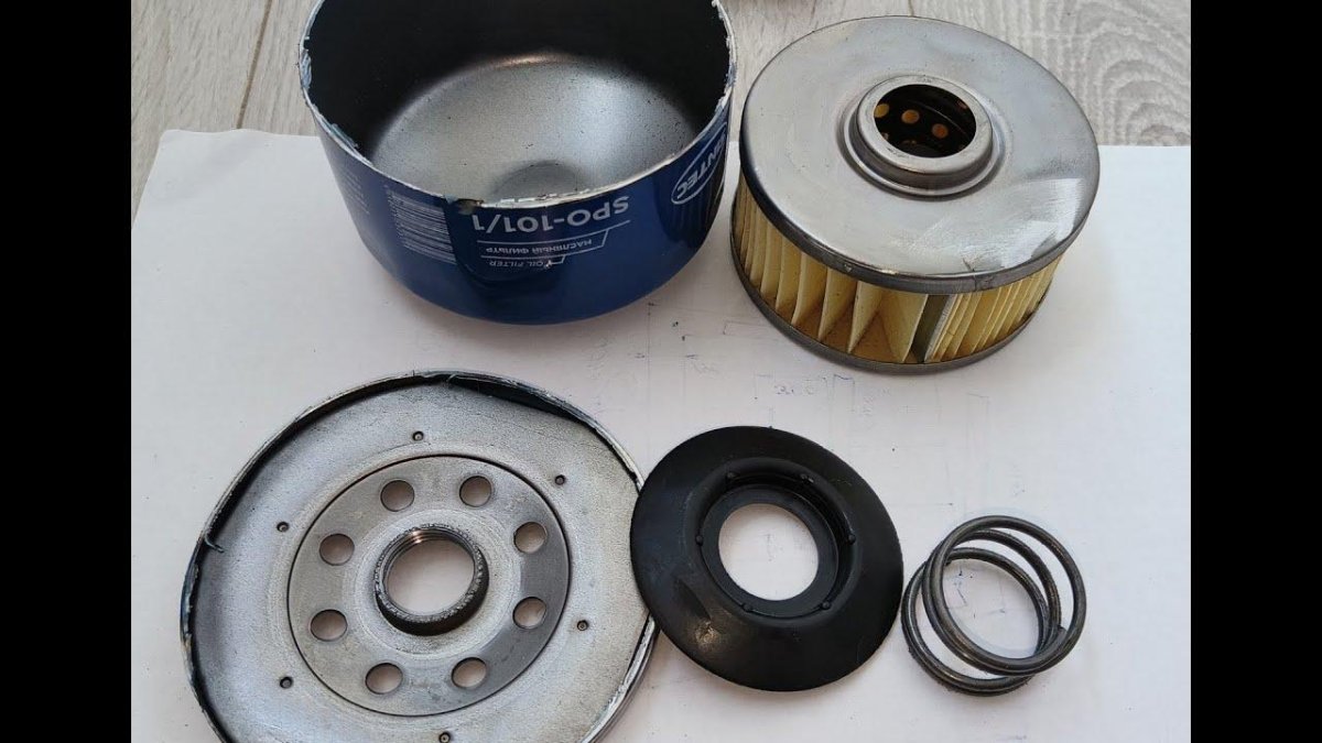 Распил масляного фильтра