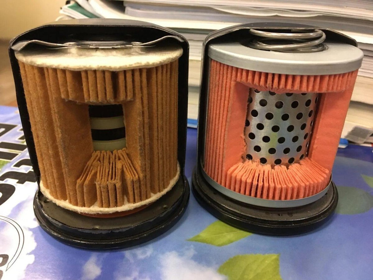 Масляный фильтр 110 в разрезе