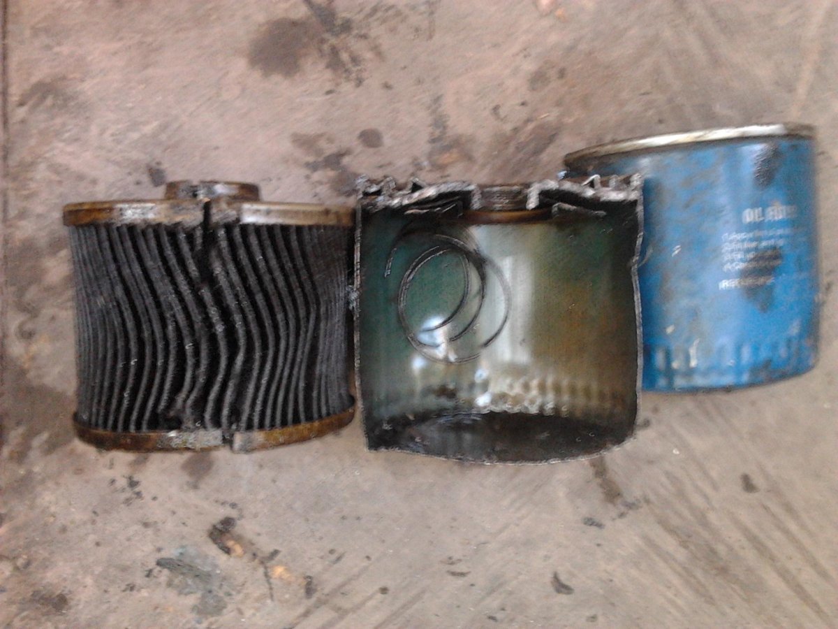 Масляный фильтр Лада в разрезе