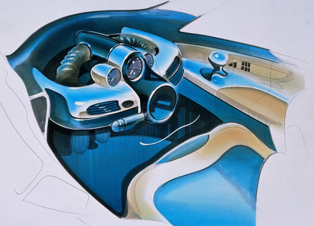 Салон машины рисунок