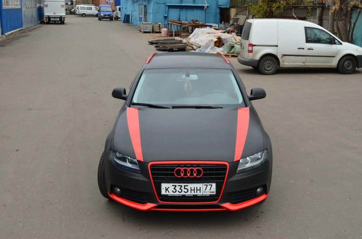 Красная матовая Ауди а6