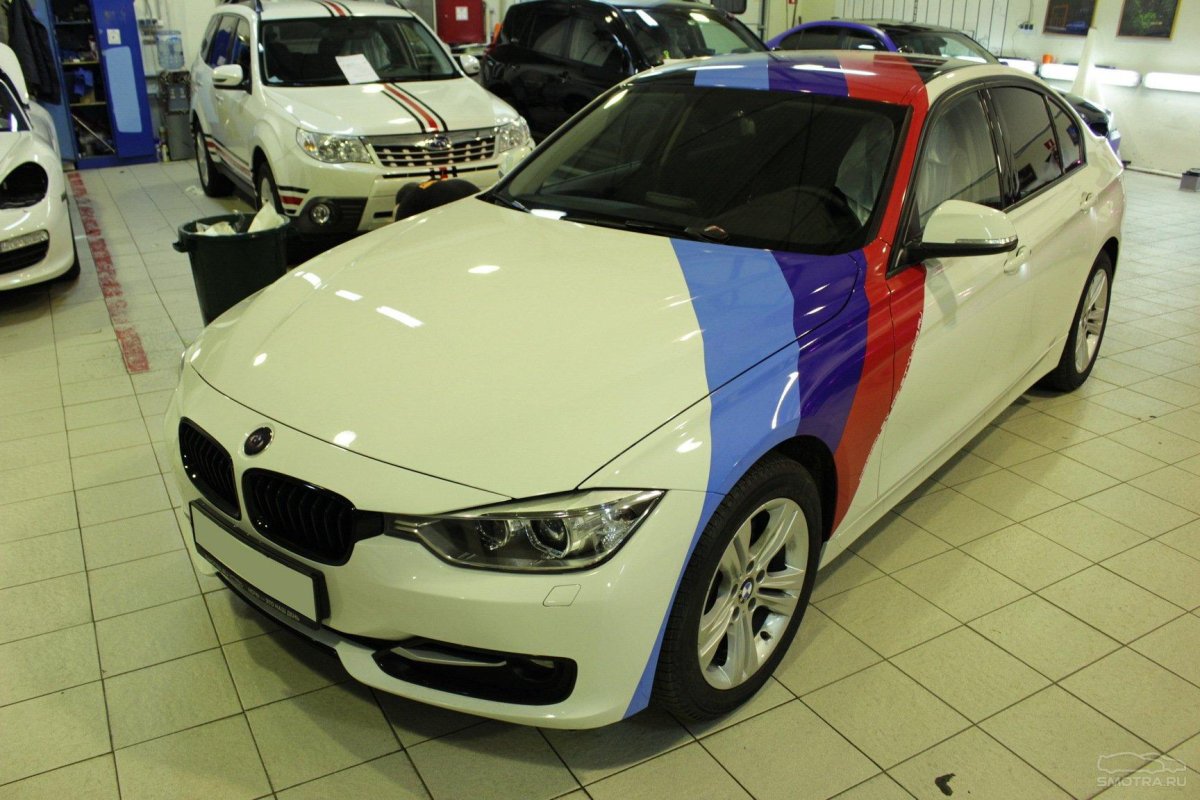 BMW f30 оклейка