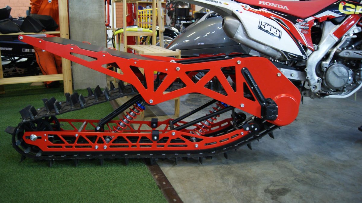 Сноубайк гусеница