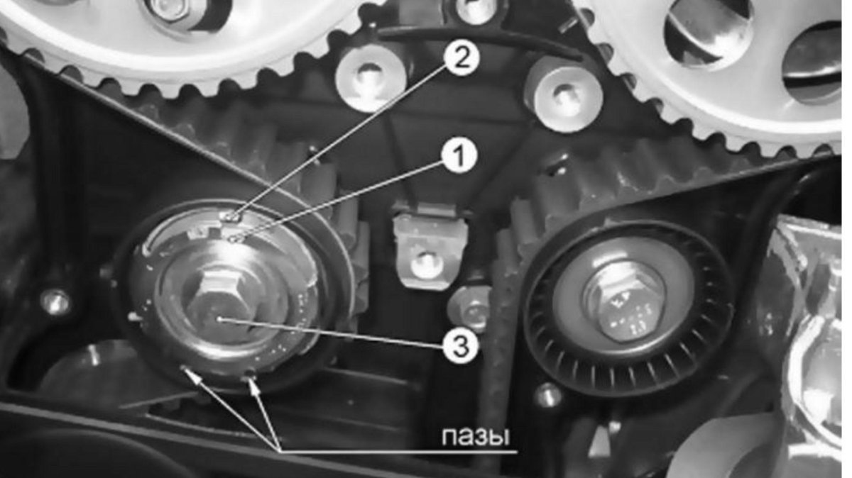 Натяжной ролик ремня ГРМ Лада Приора 16 клапанов