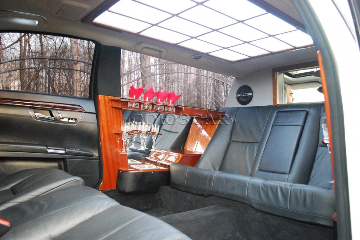 Мерседес Пульман лимузин салон