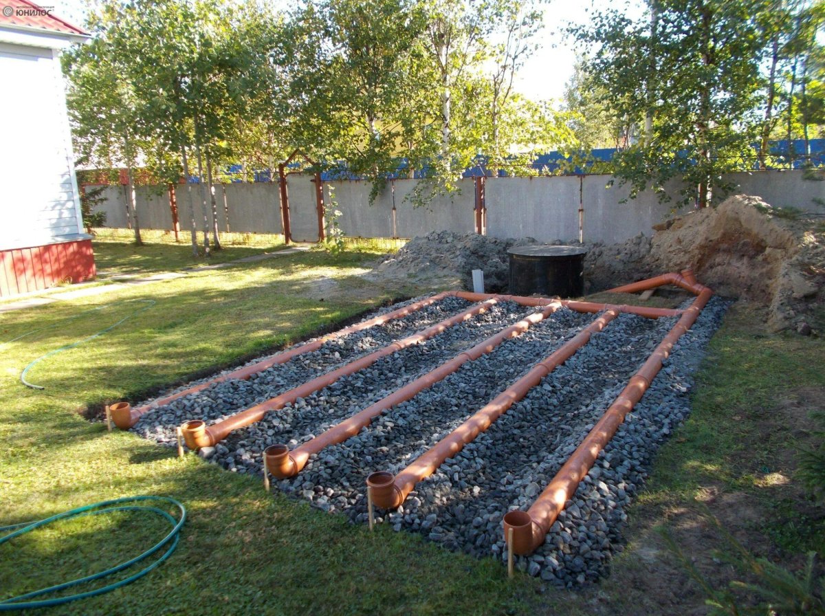 Аэрационное поле для септика