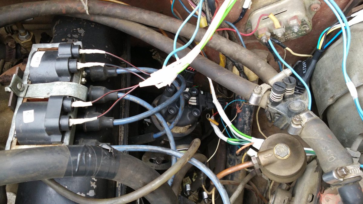Зажигания проводов УАЗ 402 двигатель