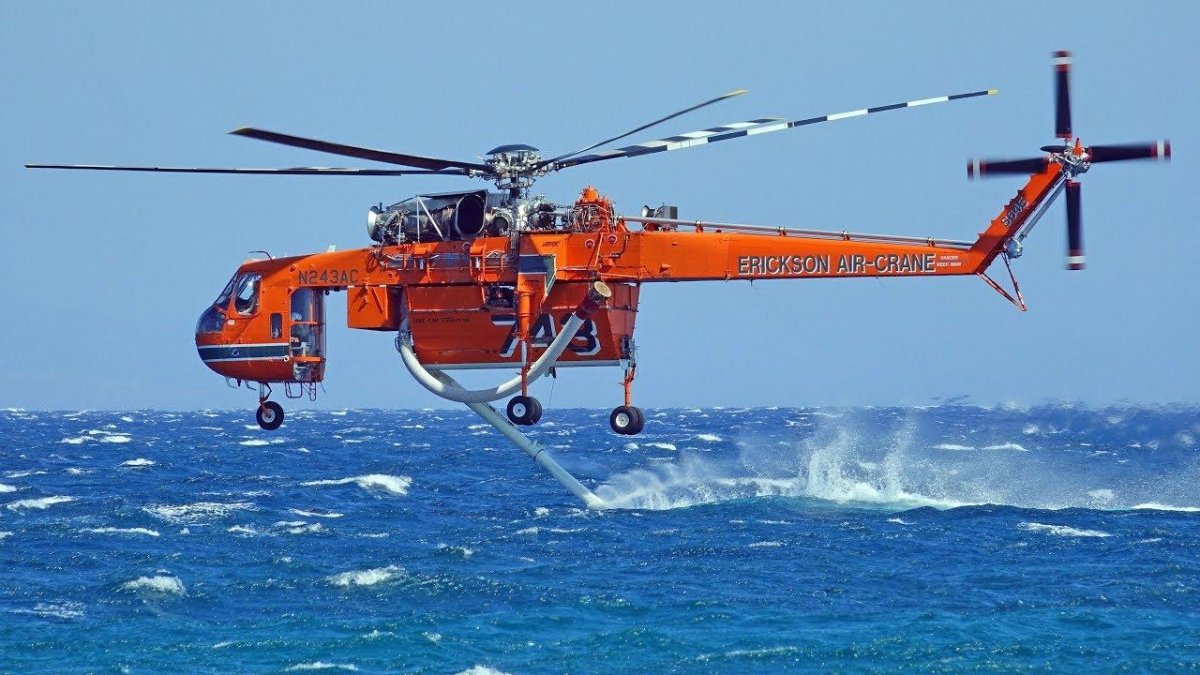 Вертолет подъемный кран