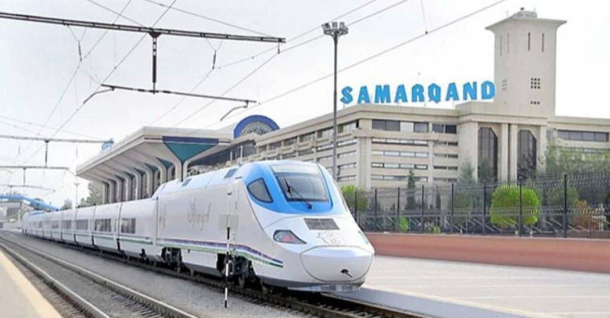 Узбекистан скоростной поезд Афросиаб