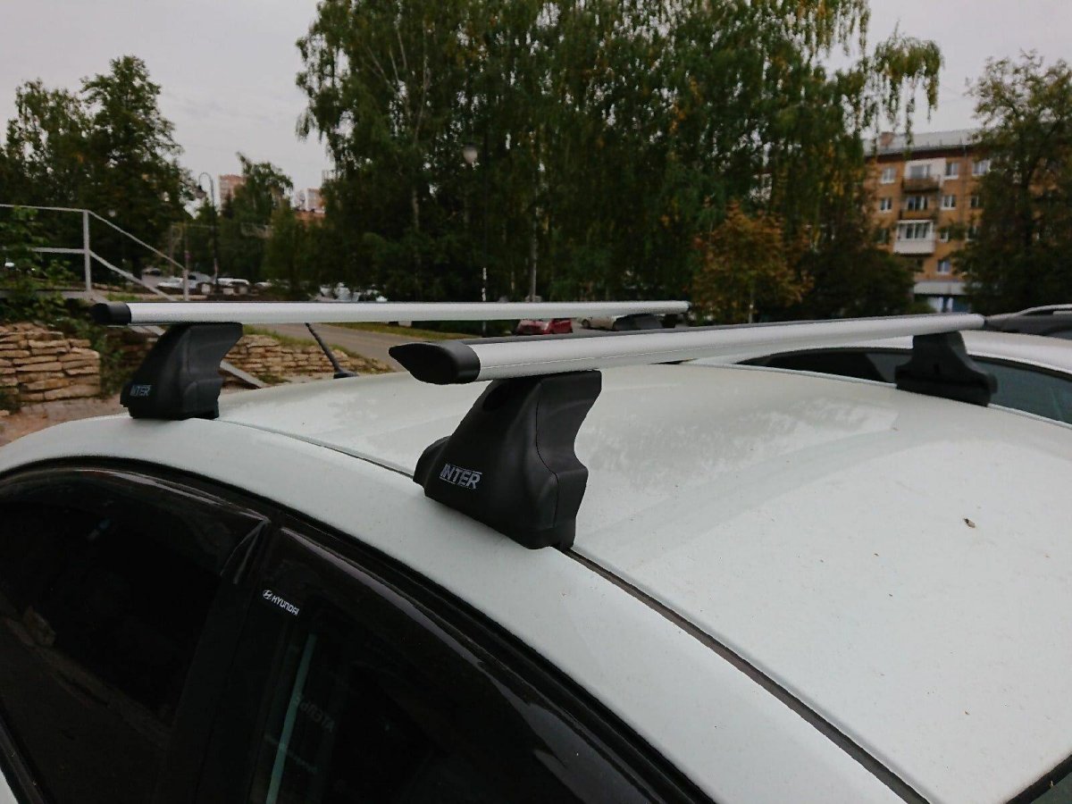 Багажник на крышу Inter c-15 на штатные места для Ford Focus II хэтчбек