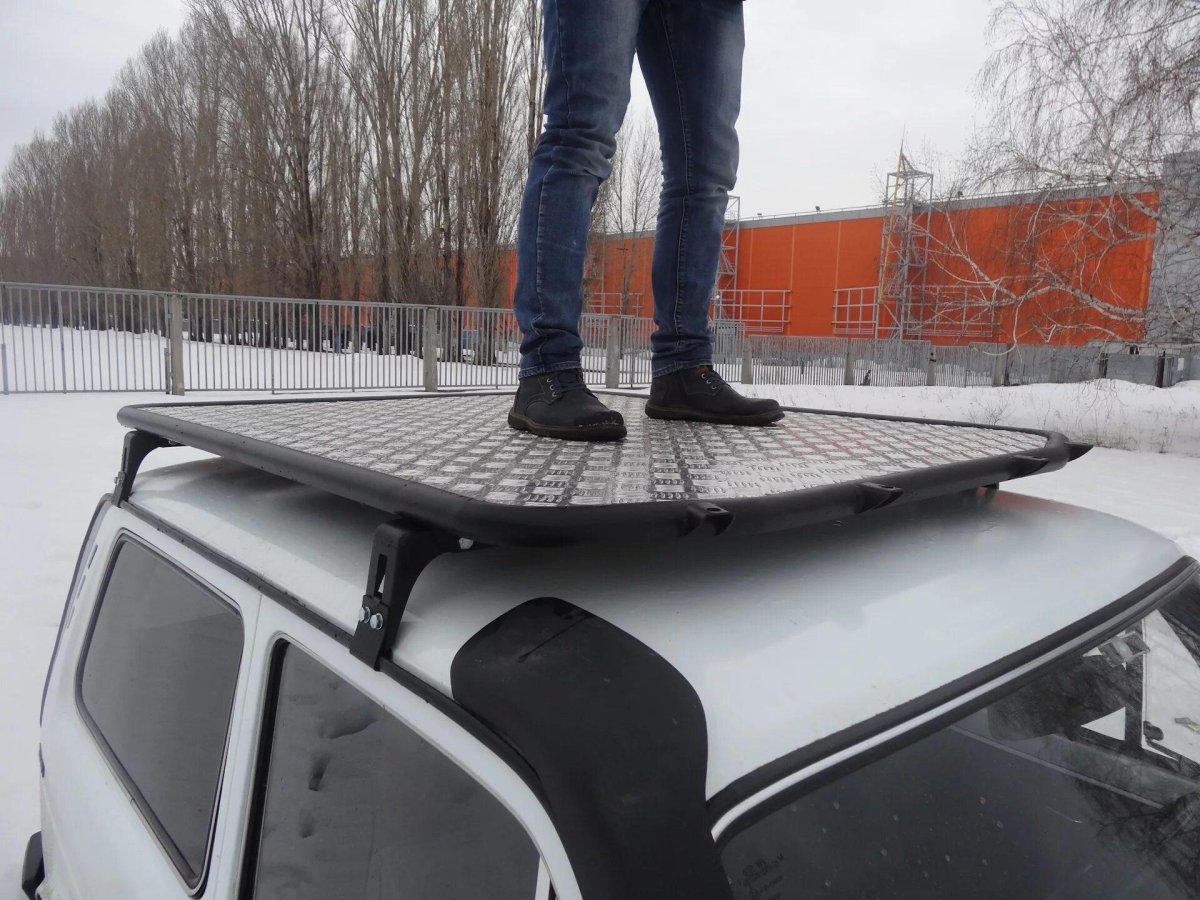 Багажник - платформа экспедиционный «трофи» с сеткой Ларгус 3430