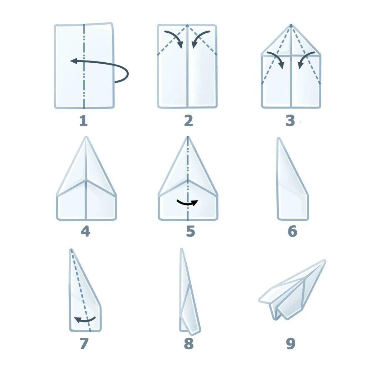 Самолётик из бумаги