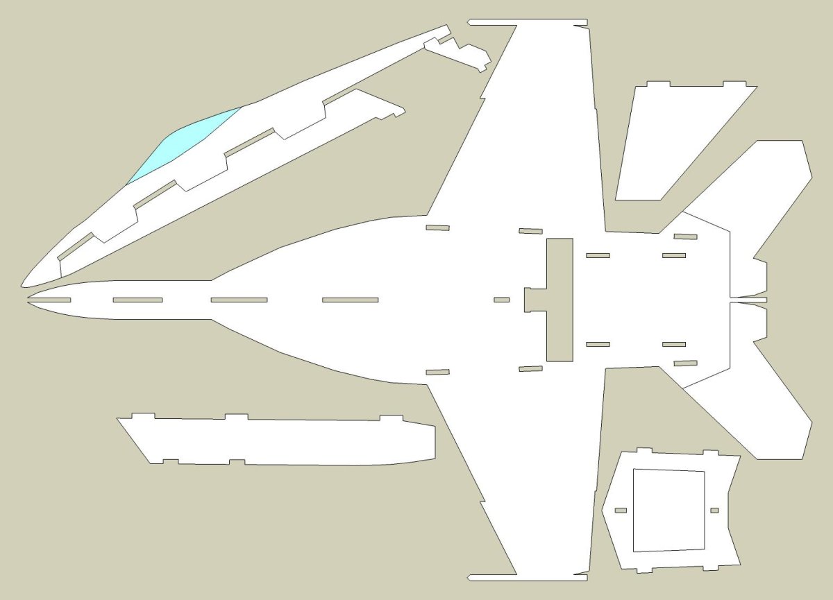 Су-57 из потолочки чертежи