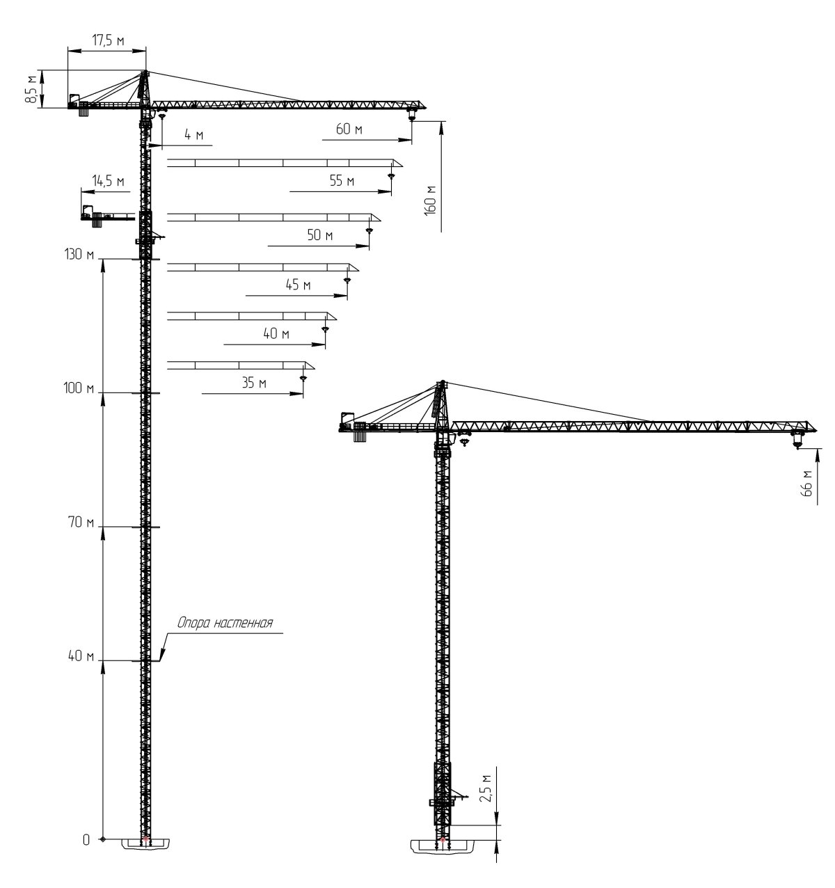 Башенный кран КБ-585 01