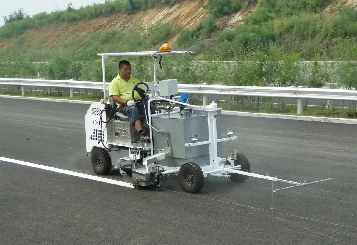 Ручная разметочная машина для нанесения дорожной разметки Газель