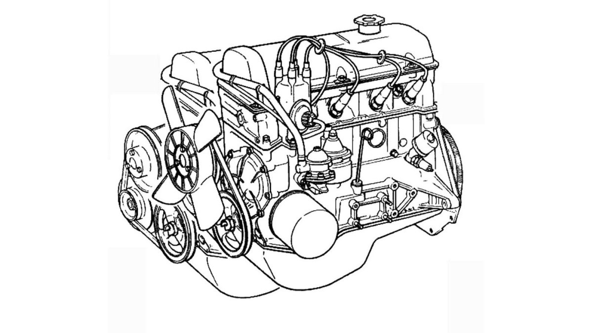 Схема ДВС ВАЗ 2106
