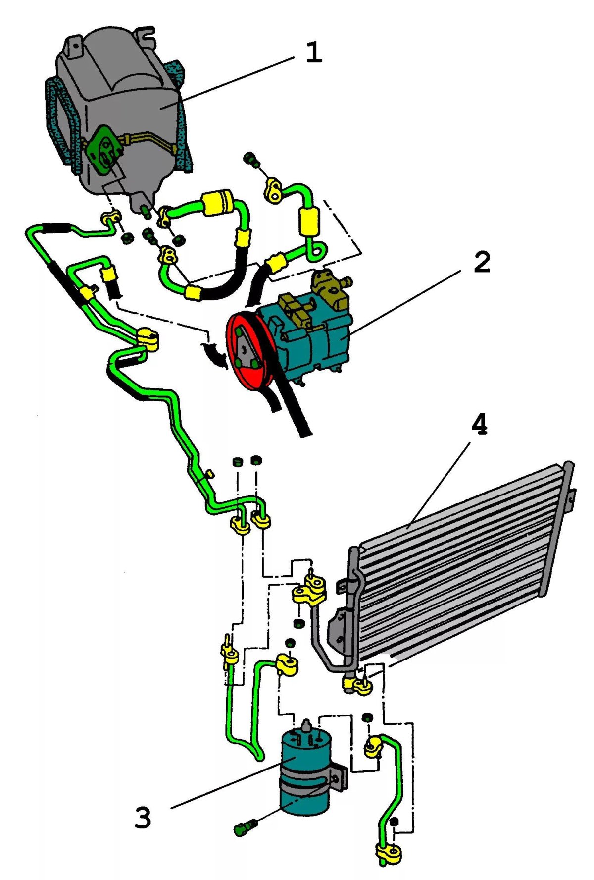 Система кондиционирования гольф 4 1.6