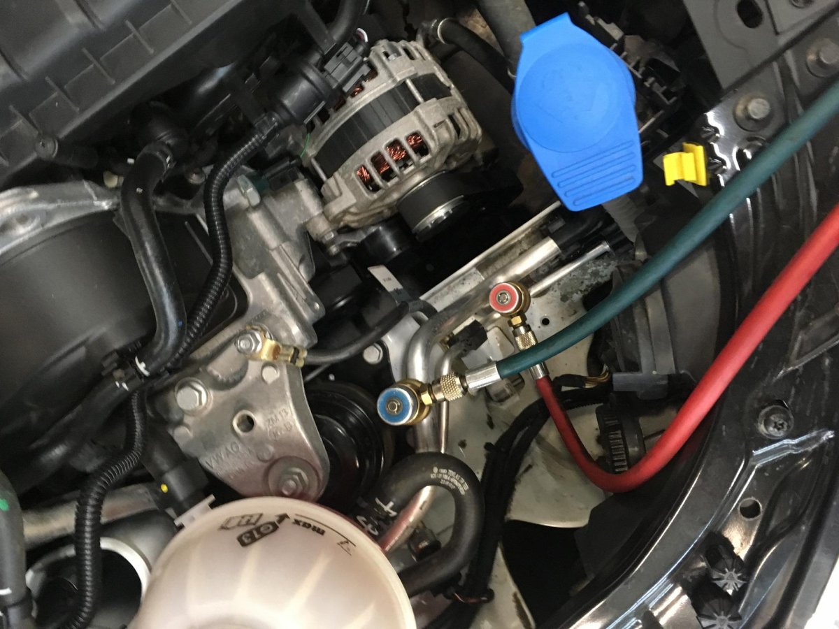 Заправка кондиционера Шкода Рапид 2016