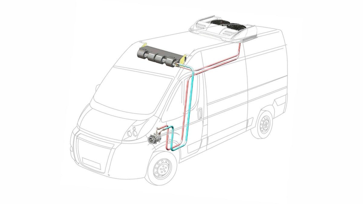 Накрышный кондиционер на Газель Некст
