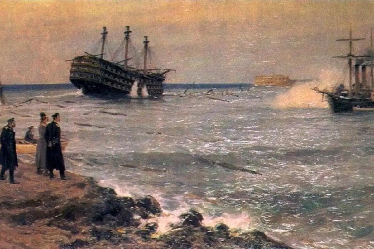 Затопление Черноморского флота в Севастополе в 1854