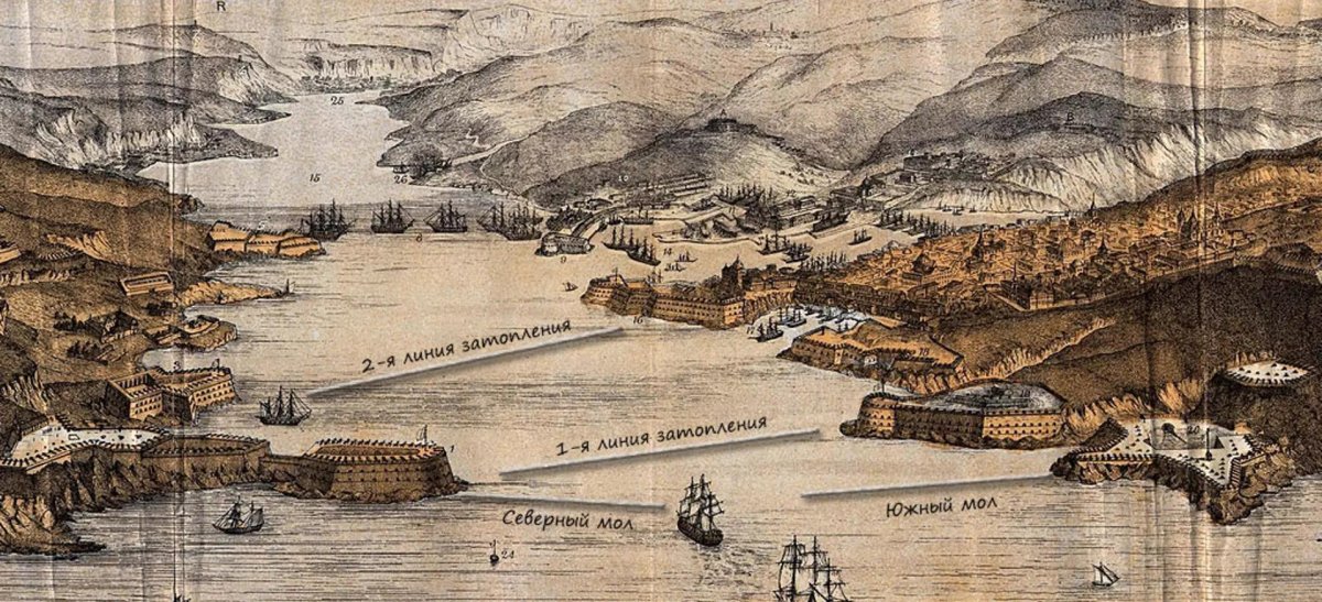 Затопление кораблей в бухте Севастополя 1854 1855