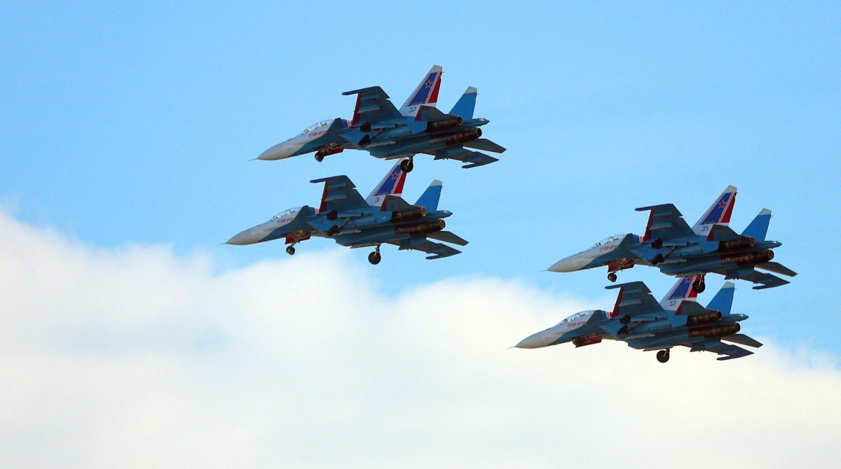 Су-27 истребитель русские Витязи