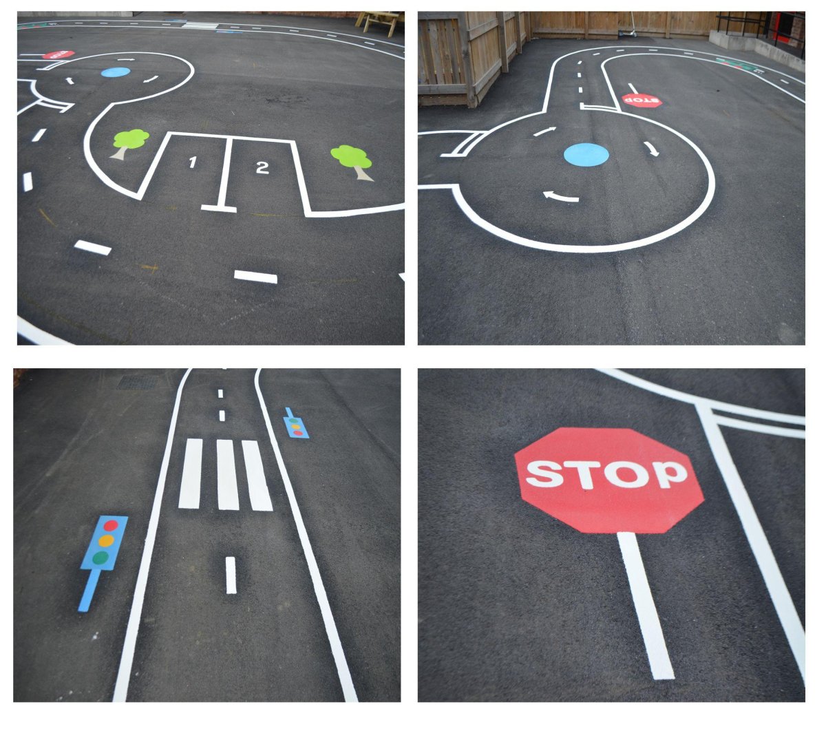 Разметка на асфальте в детском саду