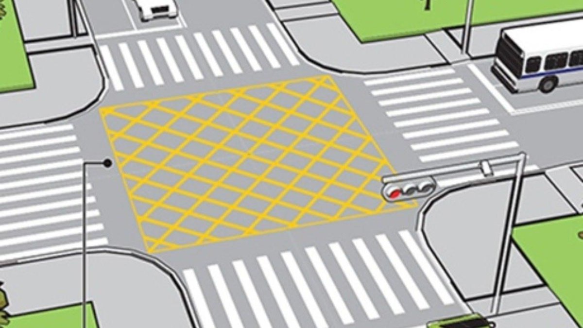 Разметка 1.26 на перекрестке