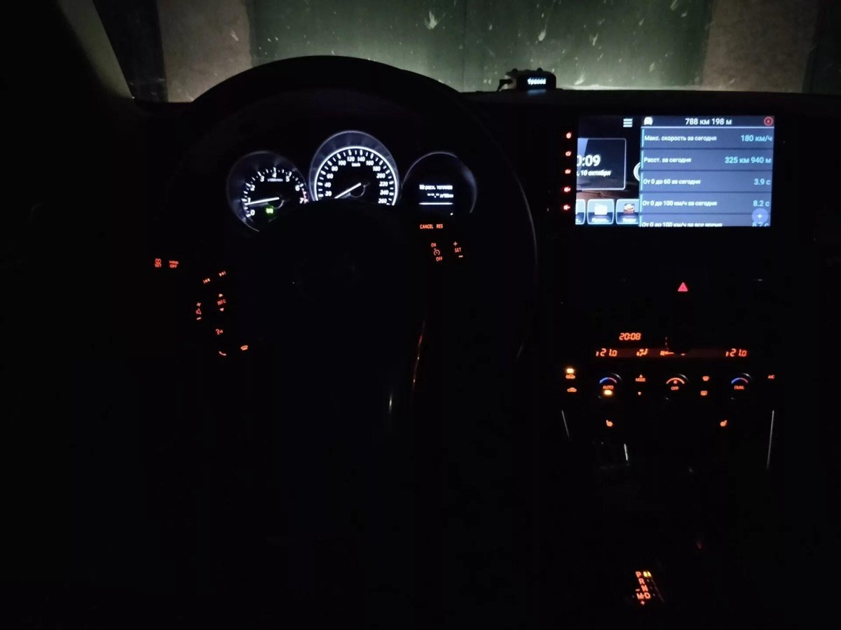 Салон Мазда сх5 ночью