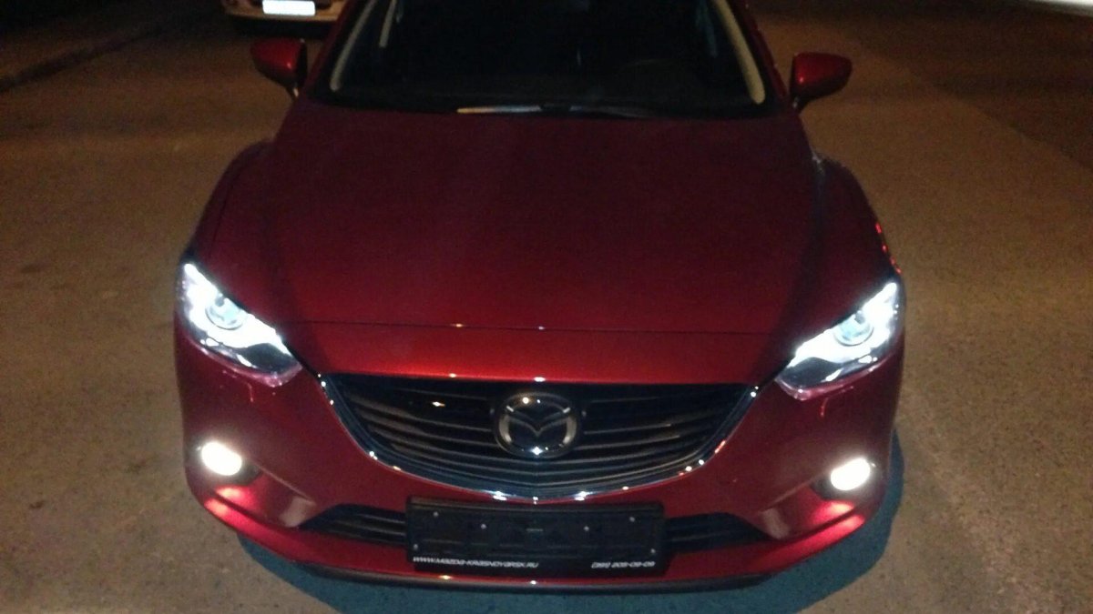 Mazda 6 GJ фары ночью