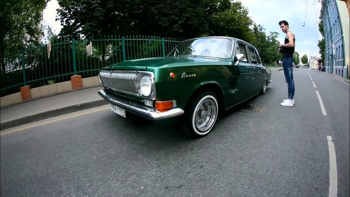 ГАЗ 24 на гидравлике