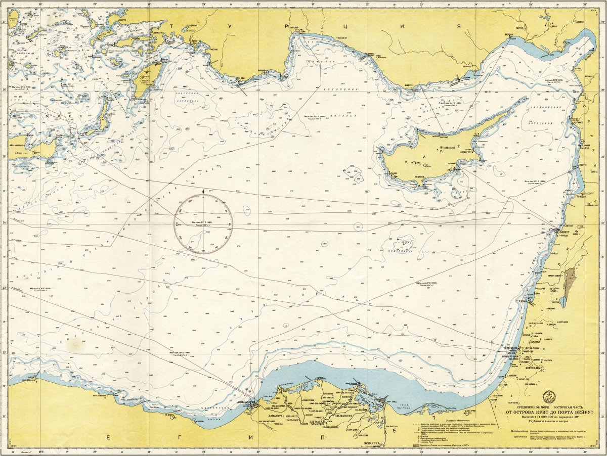 Навигационные карты Средиземного моря
