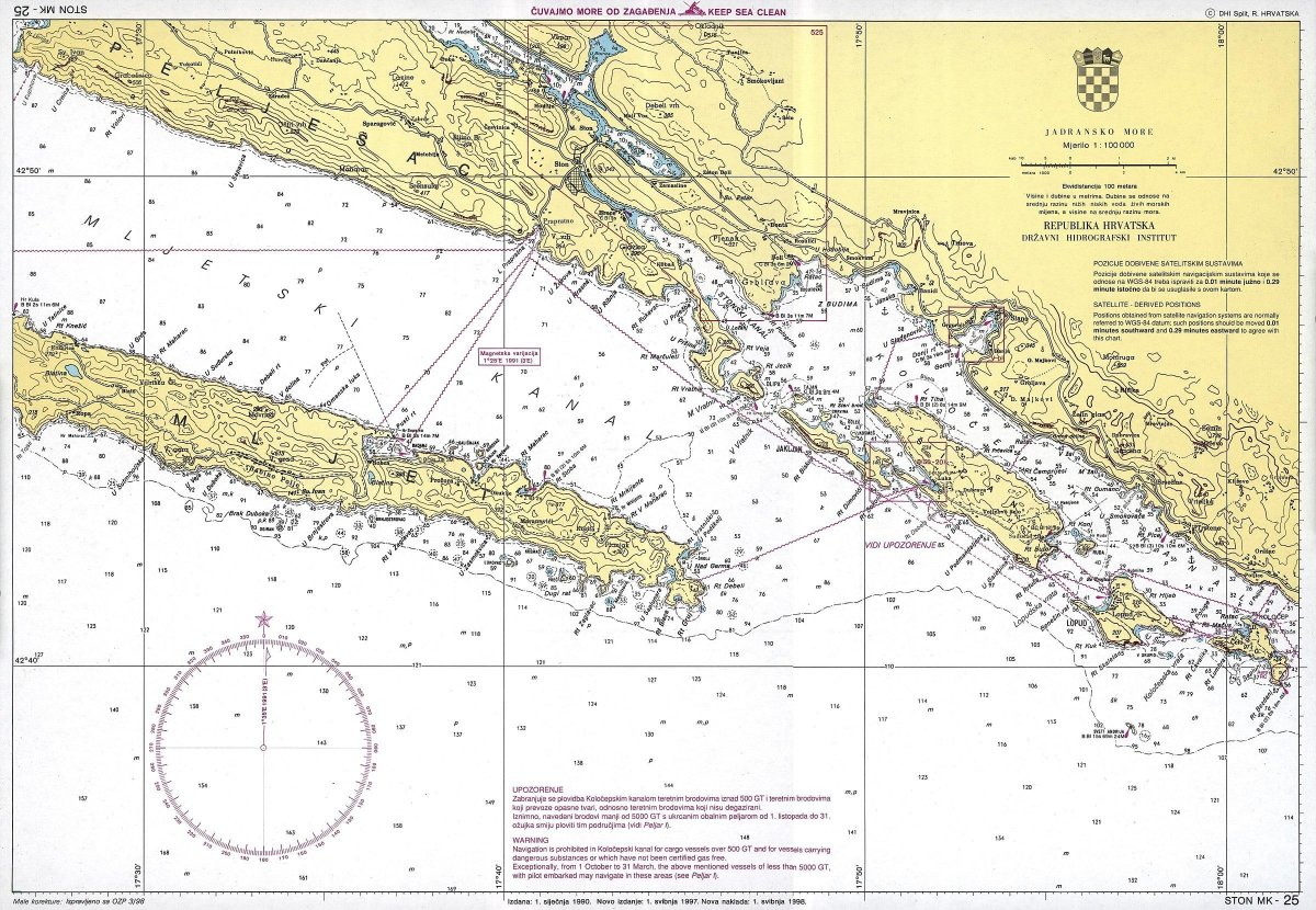 Карта 30301 морская навигационная