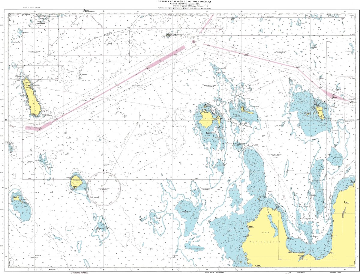 Навигационная карта финского залива
