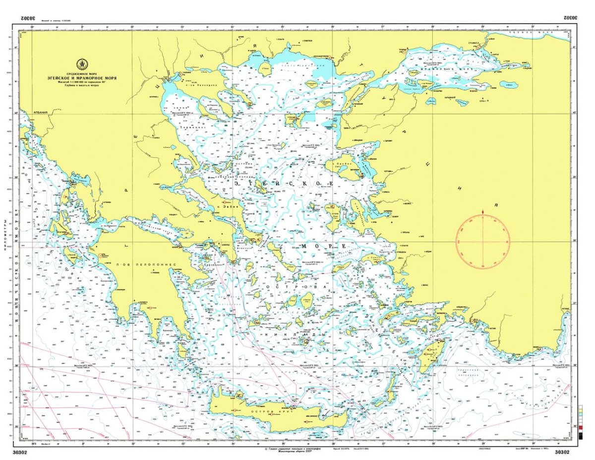 Морские навигационные карты Балтийского моря