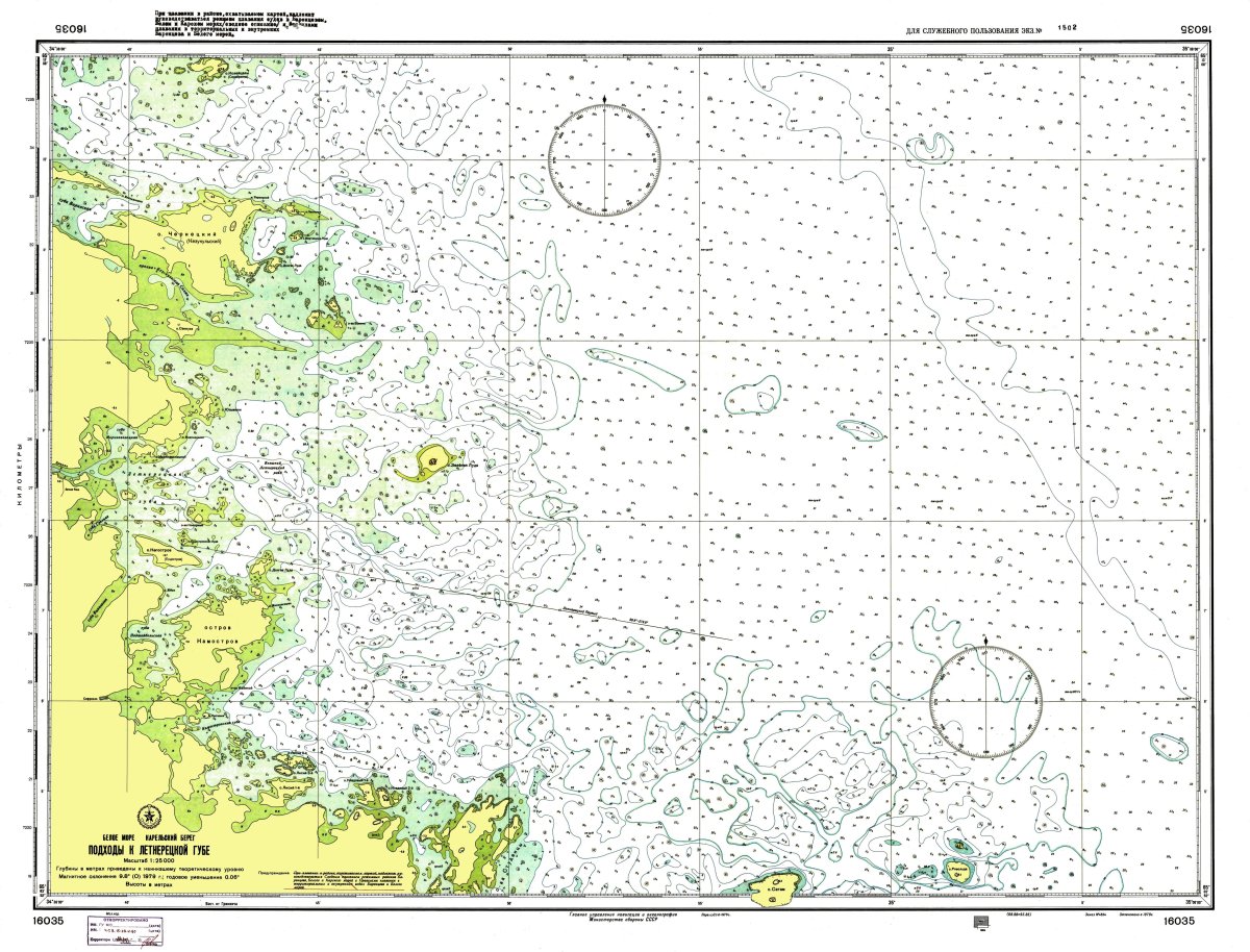 Навигационная карта Баренцева моря