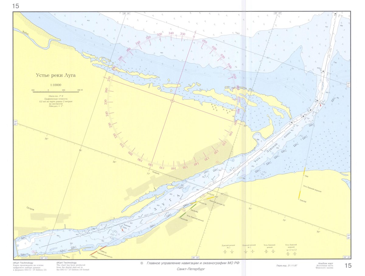 Карта глубин Усть Луга