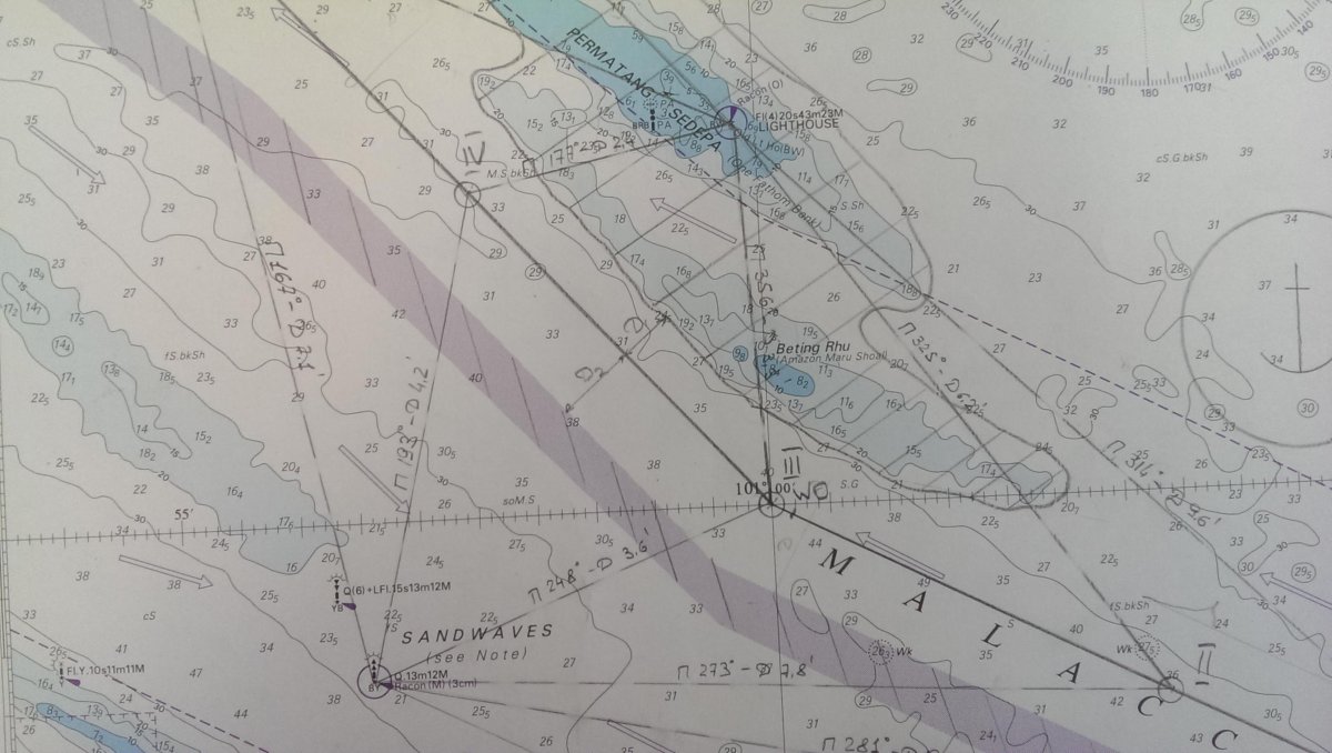 Подъем морской навигационной карты