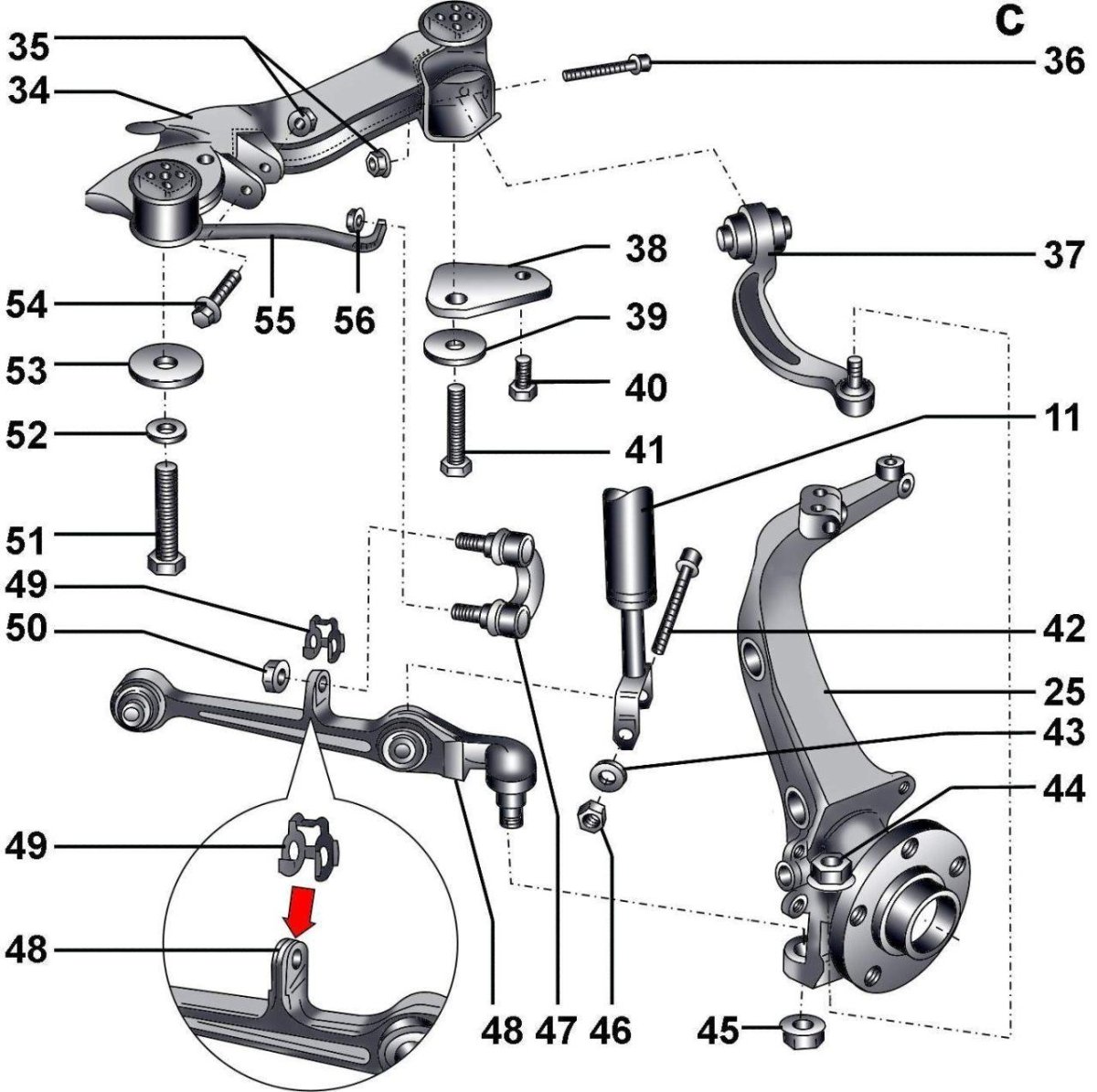 Передняя подвеска Ауди а8 д2
