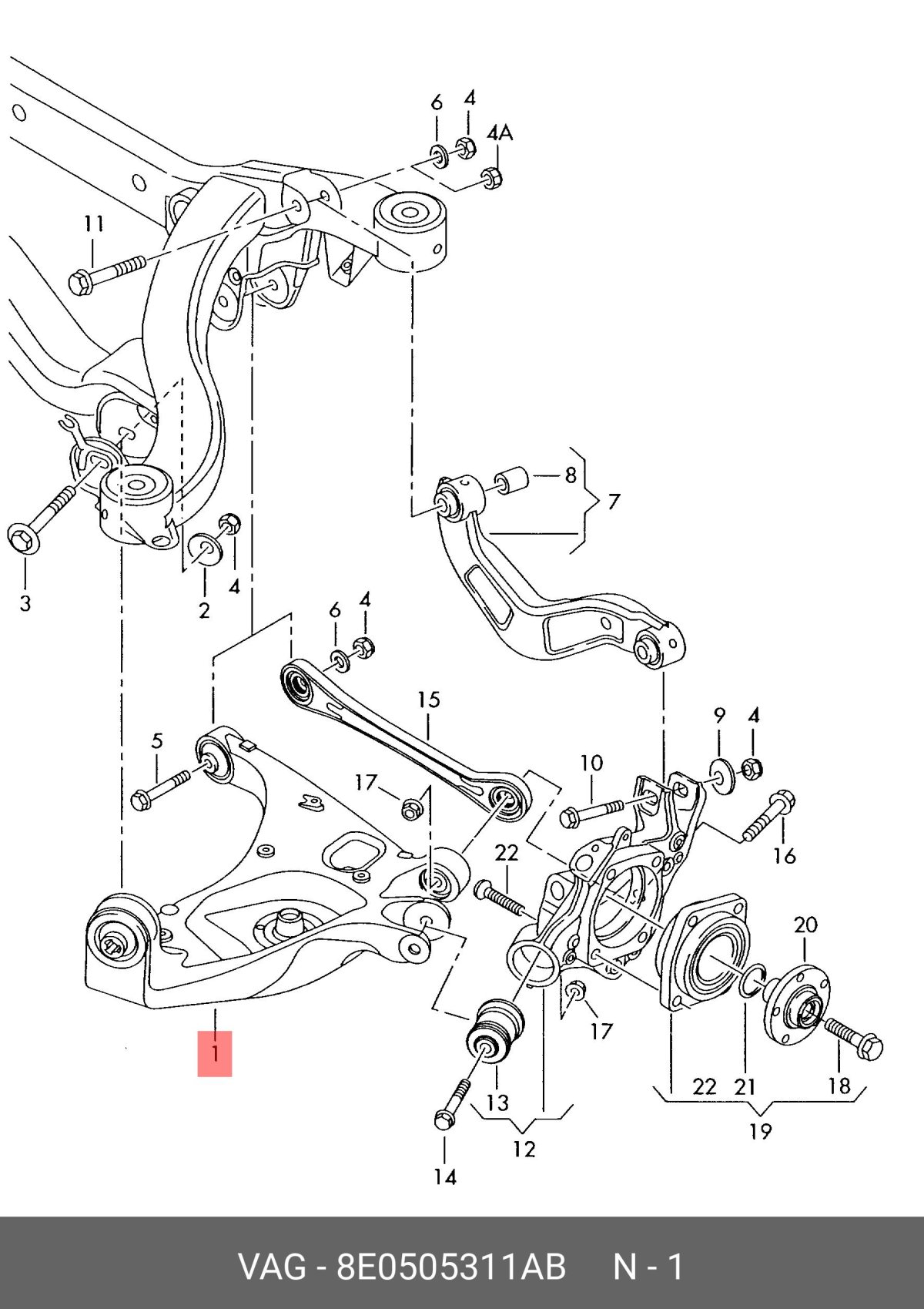 Передняя подвеска Ауди а6 с6 схема