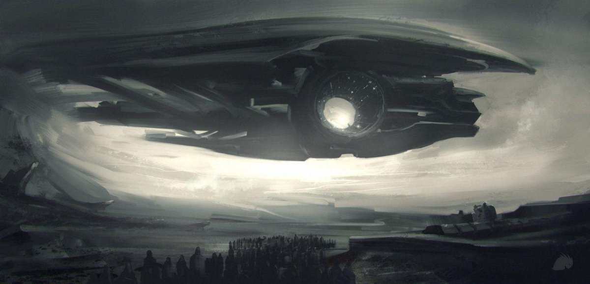 Инопланетный корабль Sci-Fi арт