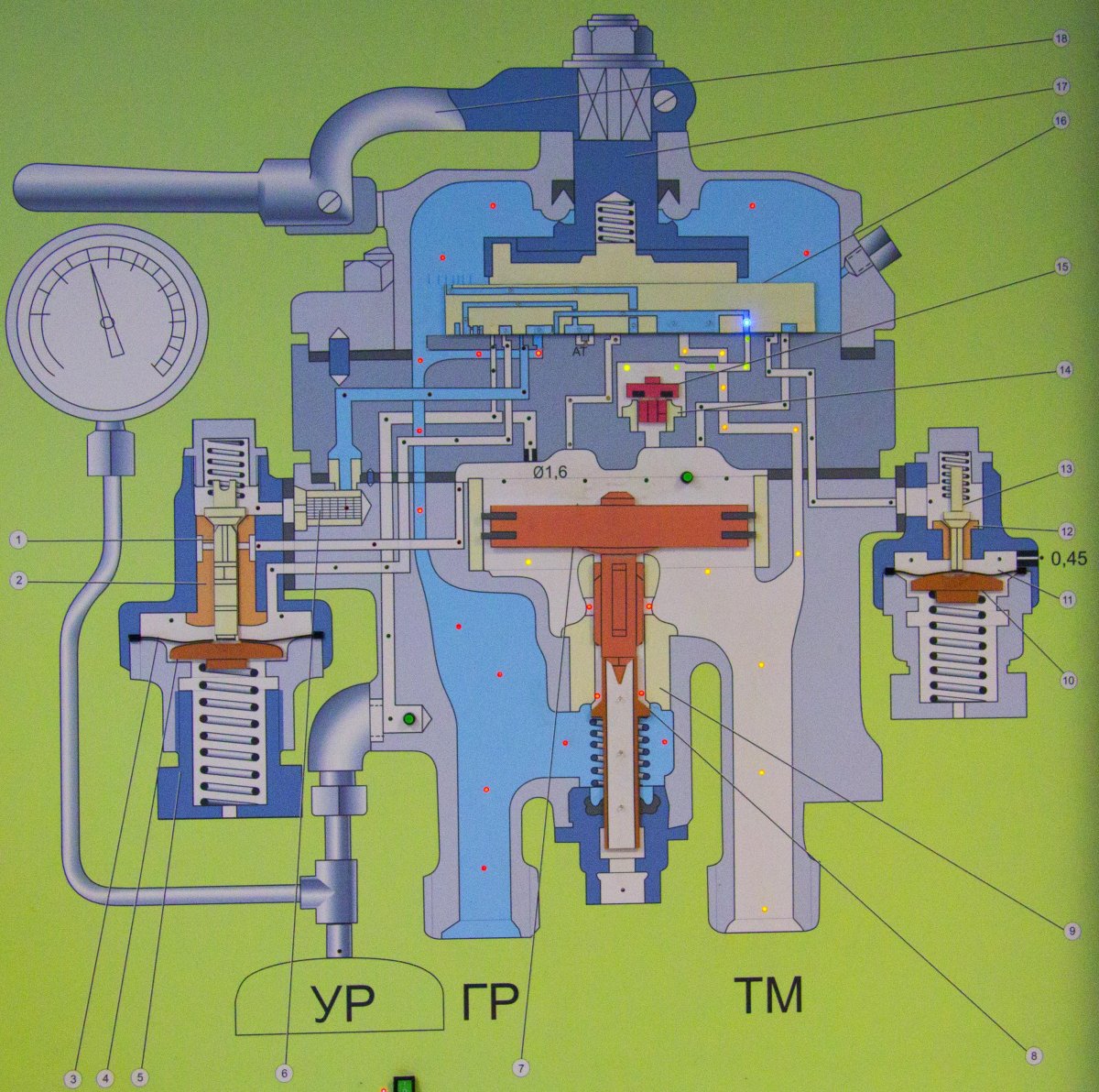 Кран машиниста 394 тормозная магистраль