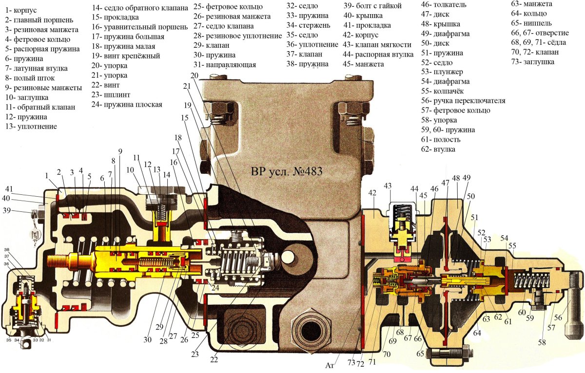 Воздухораспределитель усл. № 483