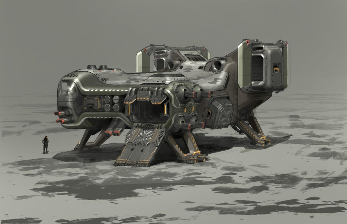Sci Fi dropship десантный корабль Sci-Fi