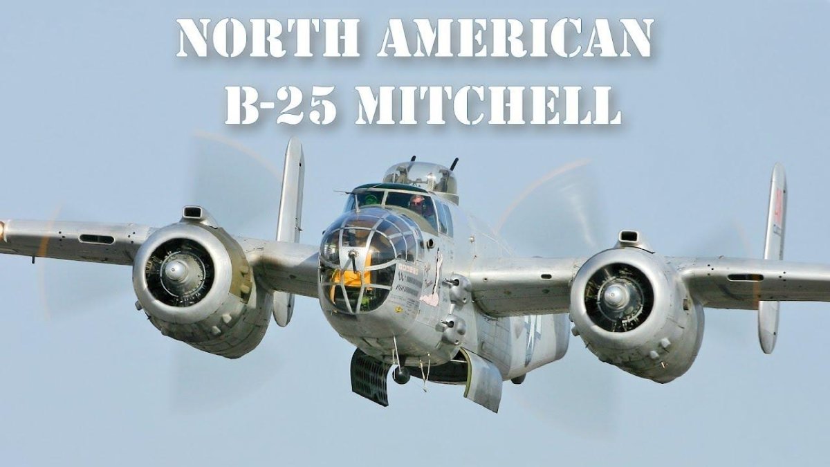 Б 25 Митчелл бомбардировщик