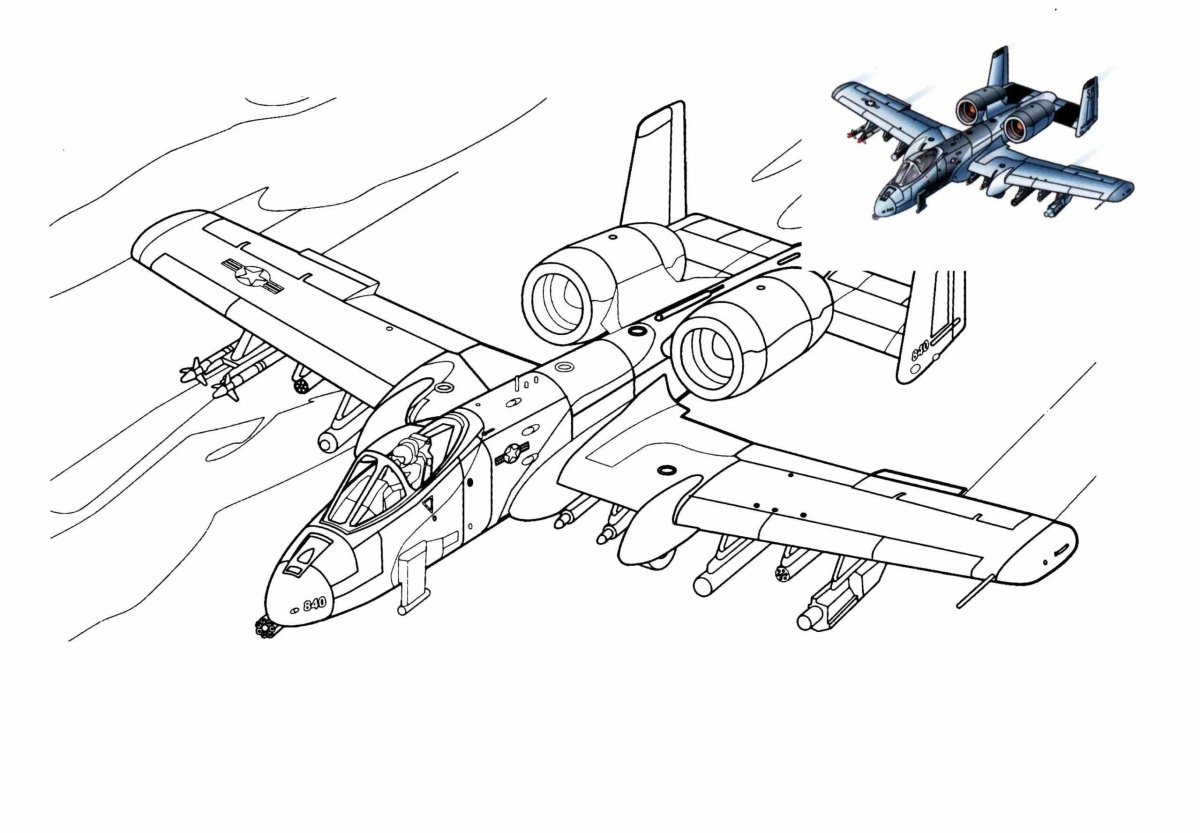 A-10 Thunderbolt чертеж
