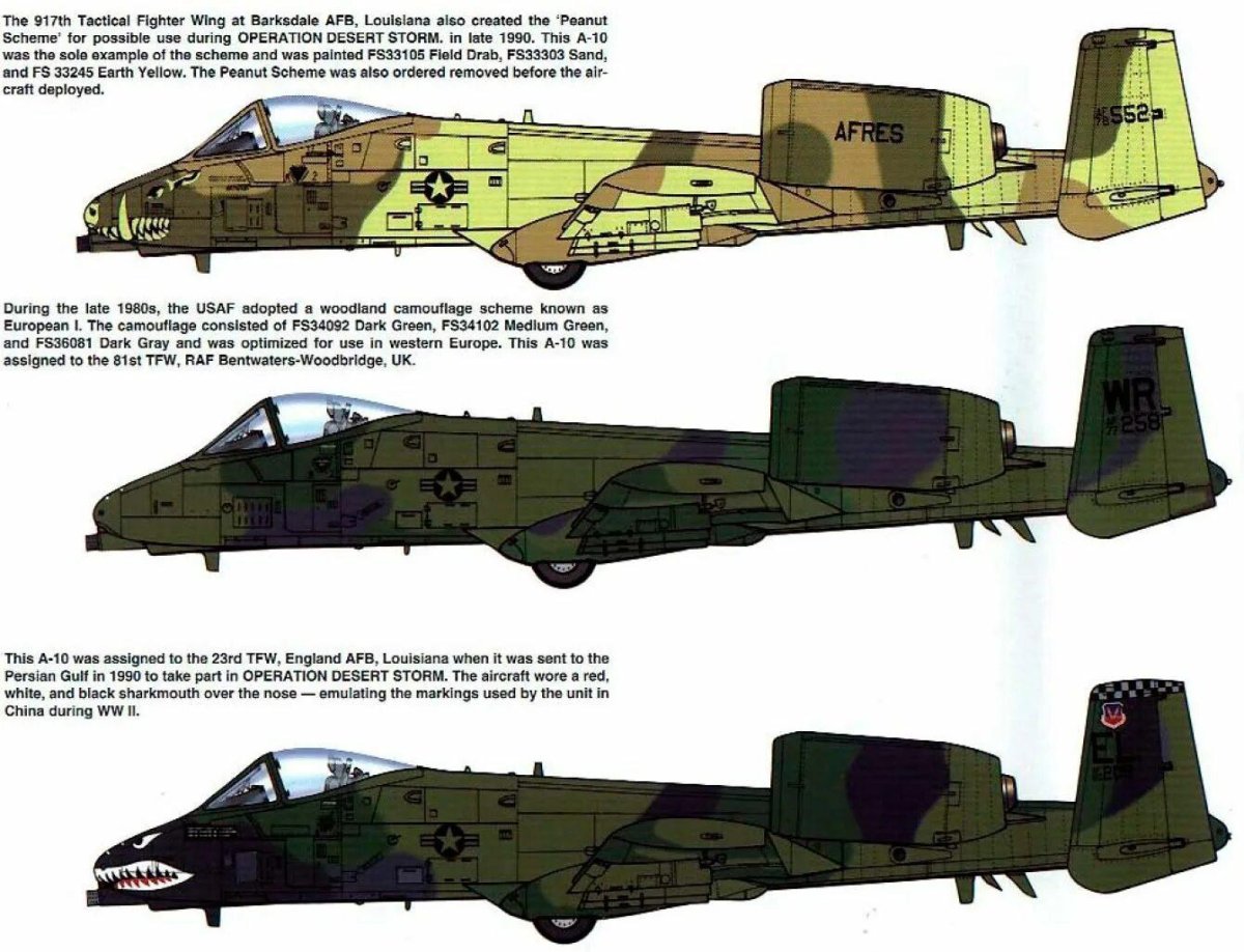 Окраска а10 Тандерболт