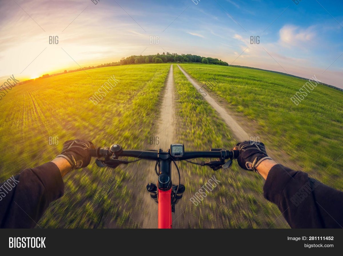 Велосипед от первого лица